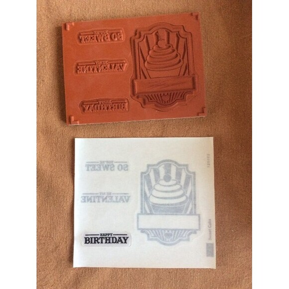 INVENTORY REDUCTION SALE. Stampin Up Sweet Cake Stamp Set B17 - Picture 2 of 2